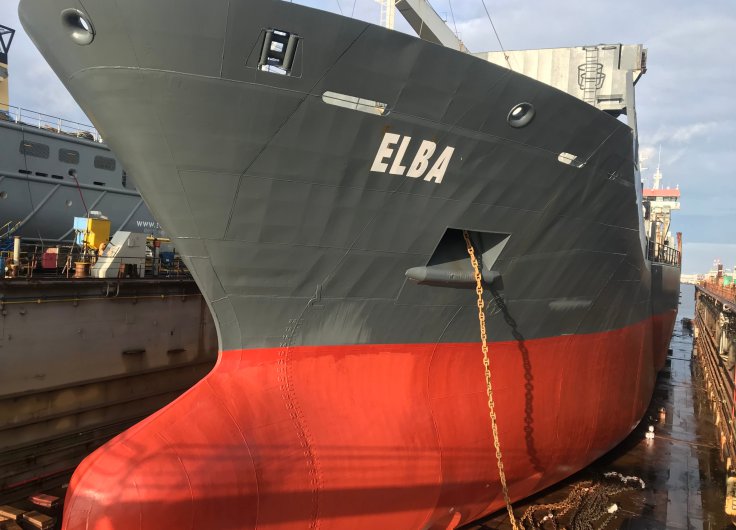 Impressions from our MV ELBA in drydock